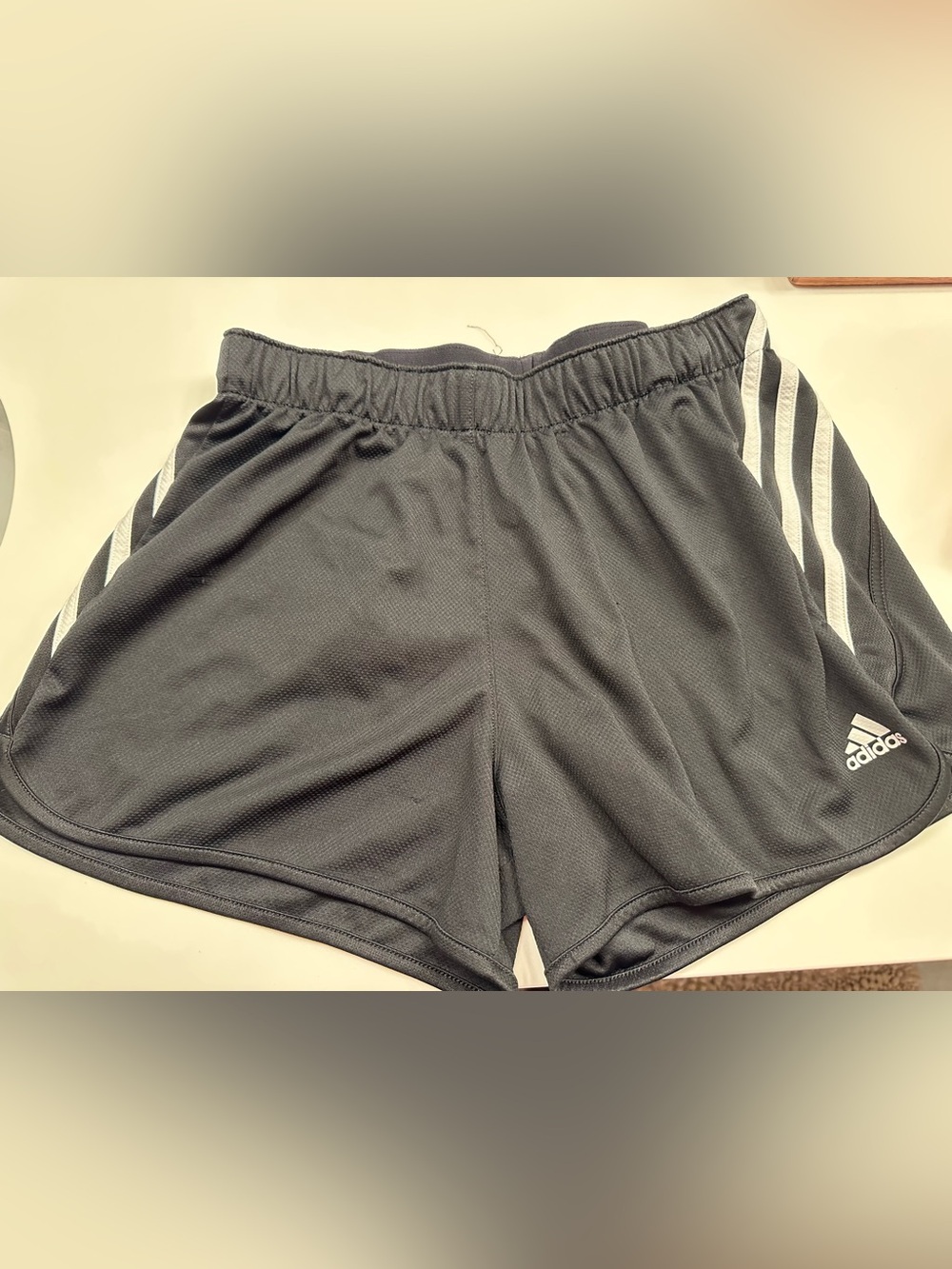 Women's Black Athletic Mesh Shorts